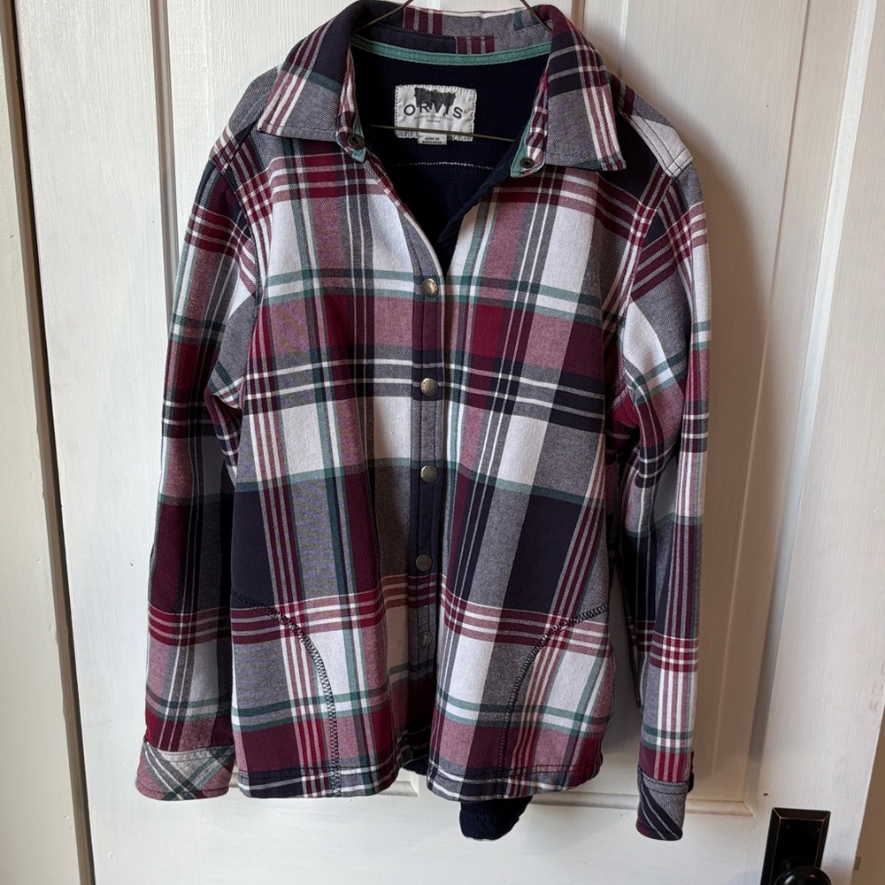 Orvis Flannel Fleece lined Jacket‎
